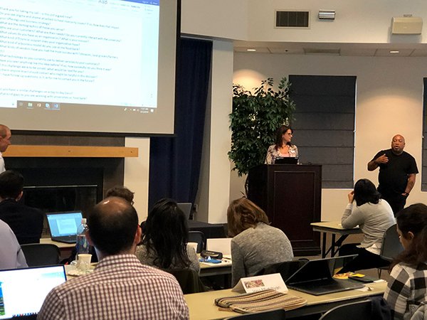 UCDavisIIFH's tweet photo. "Be the unique person who you are. Tell them what brought you to this point where you are talking to them about what has to change &amp; your solution." Antonio Buchanan, CEO @AntonioandParis #MarketValidation call @ #Entrepreneurship Academy w/ @UCDavisInnovate @ucdavisCAES https://t.co/yb9kf6VQGb