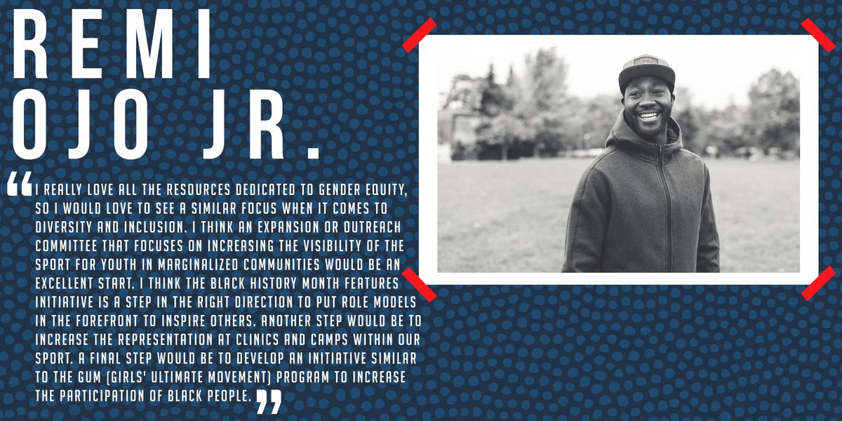 USA Ultimate (@usaultimate) on Twitter photo Toronto <a href="/GOATultimate/">GOAT Ultimate</a>'s <a href="/remiojojr/">Remi Ojo Jr.</a> shares his thoughts on the direction & initiatives he would like to see in order to make ultimate better accessible to more athletes from diverse backgrounds. #BlackHistoryMonth #USAUltimate #LiveUltimate Toronto <a href="/GOATultimate/">GOAT Ultimate</a>'s <a href="/remiojojr/">Remi Ojo Jr.</a> shares his thoughts on the direction & initiatives he would like to see in order to make ultimate better accessible to more athletes from diverse backgrounds. #BlackHistoryMonth #USAUltimate #LiveUltimate