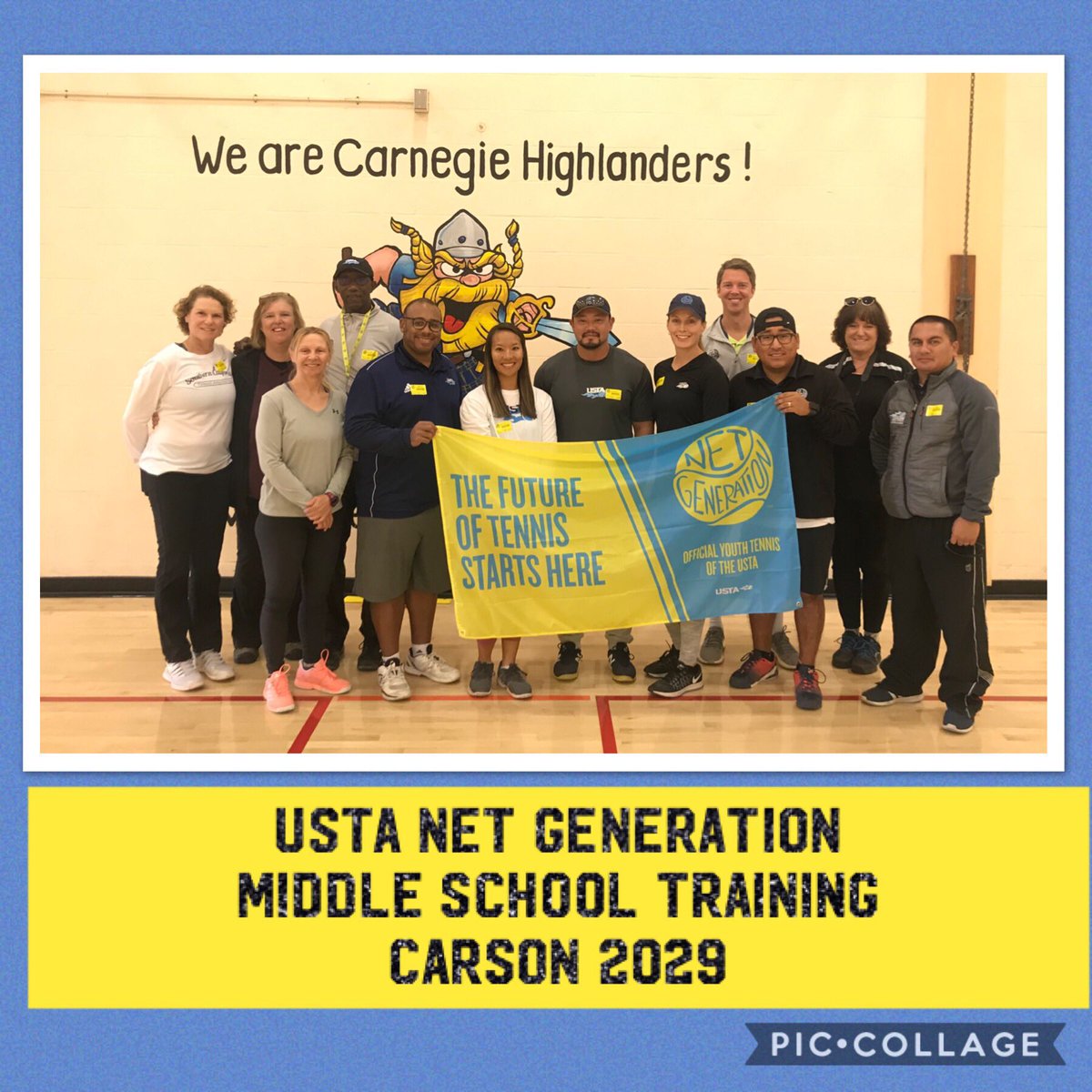 sd10sRocks's tweet photo. Fantastic Net Generation Schools Training By USTA National Coaches Tony Stingley and Elliot Pettit at Andrew Carnegie Middle School in Carson Ca. @usta @USTASoCal #netgeneration #netgenerationschools  #tennismysport https://t.co/I74V9AbsVe