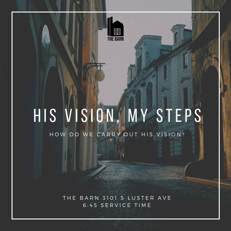 ETBarn's tweet image. Join us tonight as we conclude our series on “His Vision, My Steps”

We would love to see you there!