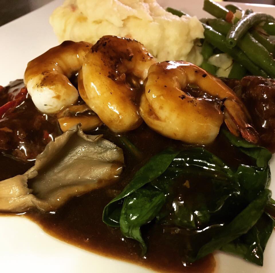 VanceChef's tweet image. Sautéed #Veal and #Shrimp with #spinach, wild #mushrooms, tomato veal #demi glacé
#foodie #foodporn #foodgasm #eatingfortheinsta #chefmode #delicious #yummy #droolclub #forkfeed #goodeats #foodstagram #foodpics #foodgram #foodaddict #foodlover #foodspotting #foodshare