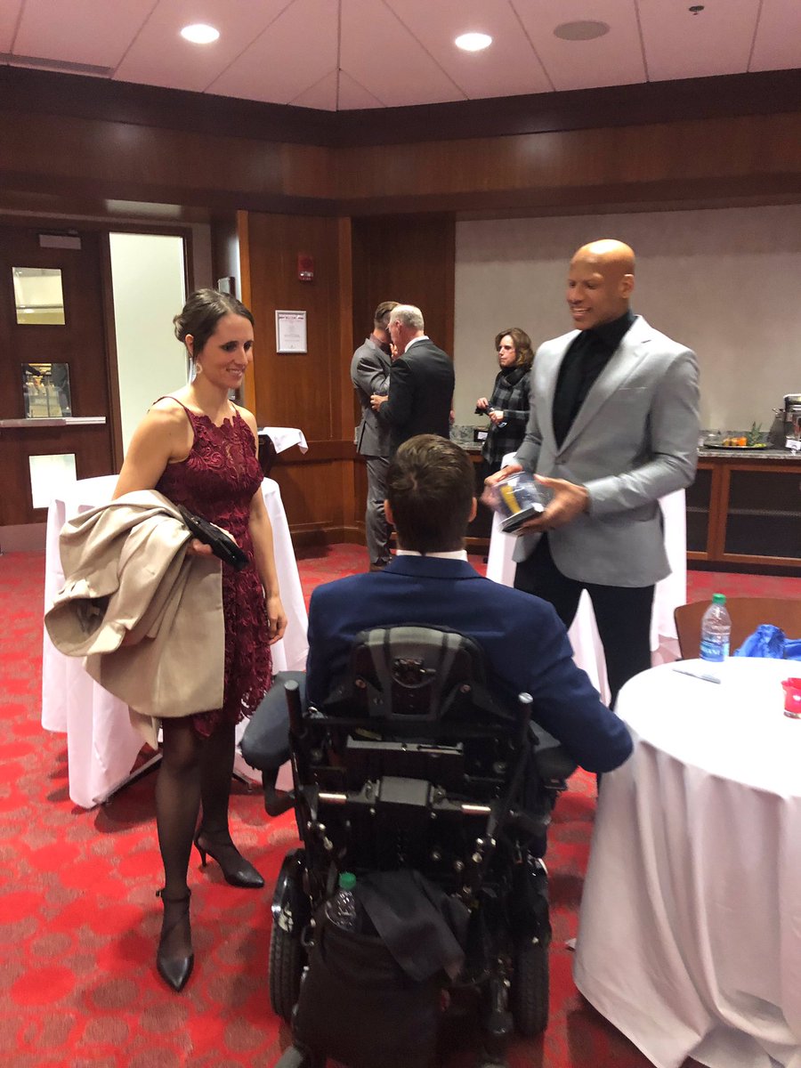Congrats to <a href="/RyanShazier/">Ryan Shazier</a> on receiving the 2019 National Football Foundation courage award. It was an honor and a blessing to meet you, and have you added to the list of honorees. #Courage #GoBucks