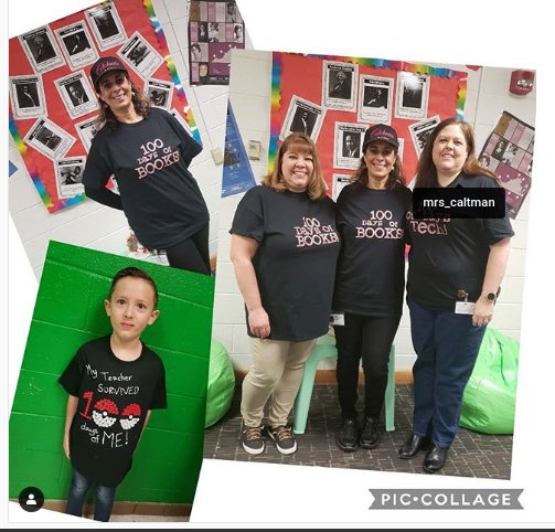 TamLibrarian's tweet photo. Happy #100thDayofSchool ! Put the @OfficialCricut to good use! #100daysofbooks https://t.co/1MAcRos8s9