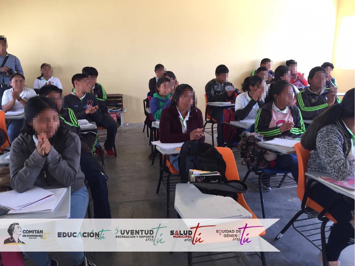 comitan1821's tweet photo. Por instrucciones del alcalde Emmanuel Cordero, las direcciones de Educación, Salud, Equidad de Género, y Juventud, Recreación y Deporte, llevaron la “Campaña de Prevención del Acoso Escolar” al plantel #259, de Los Riegos, en Comitán.
#ComitánEresTú https://t.co/8fFoWvSuEQ