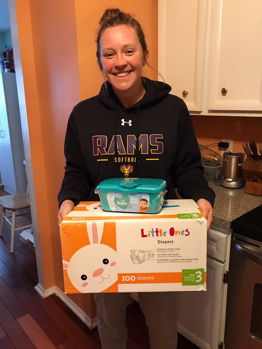 heidmccollester's tweet photo. For @WestChesterSB month of do goods I donated diapers and wipes to a crisis pregnancy center in West Chester!! #dogood #biggerthansoftball 💙 https://t.co/qFt81Mc5CO
