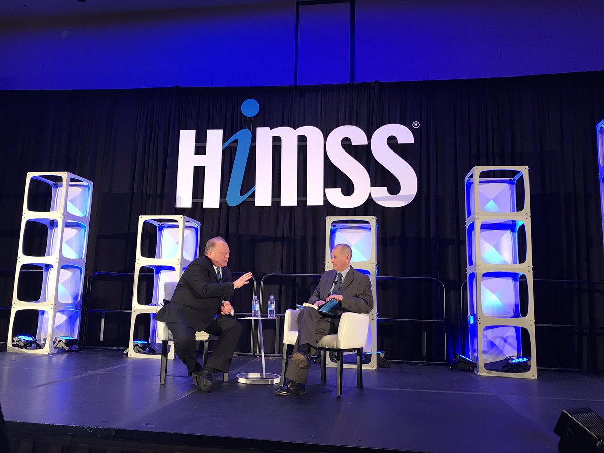 Humetrix's tweet image. Wonderful #HIMMS19 interview of @CTATech CEO @GaryShapiro by @HIMSS CEO @HalWolfIII about “Consumer Tech Revolutionizing Our Daily Lives” If you miss it read Gary Shapiro’s new book #NinjaFuture + big thanks to Gary for the shout out to our CEO @BettinaExperton + #BlueButton