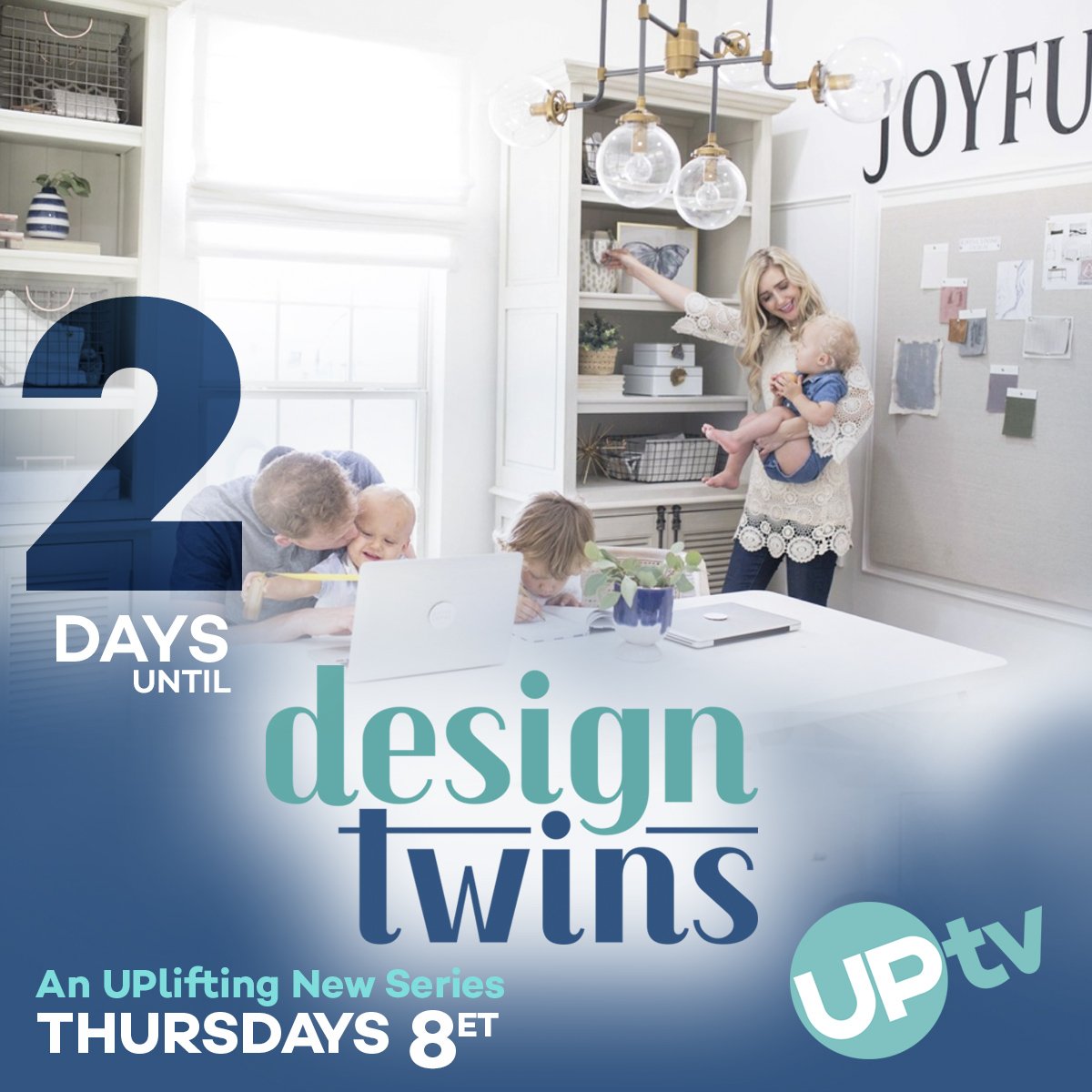 UpliftingDesign's tweet photo. Thursday can't come soon enough! There are only two days left until the big premiere of @UPtv's new UPlifting design show, #DesignTwins! #UPliftingDesign https://t.co/8QnT5qibE2