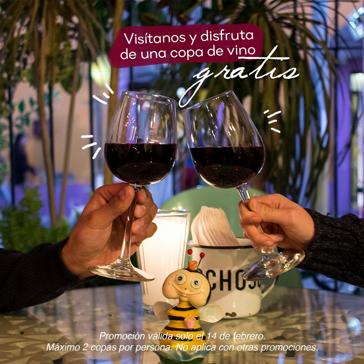 ocho30's tweet photo. Este 14 celebra con un buen vino a una excelente compañía. https://t.co/4CuPP5Vk1X