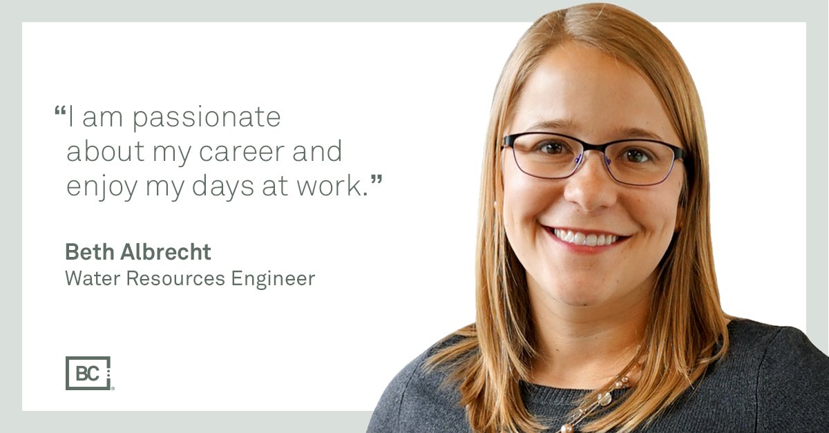 brwncald's tweet photo. #PictureYourselfAtBC: Meet Beth Albrecht, a #water resources engineer in BC’s #Denver office! Beth shares the moment she realized she was in <3 with civil engineering on this @ascetweets #podcast. 🎧 Beth speaks at 6:57: https://t.co/WI7Ljo0Uxw #STEM #civilengineer #Colorado https://t.co/wiu7Rn70g7