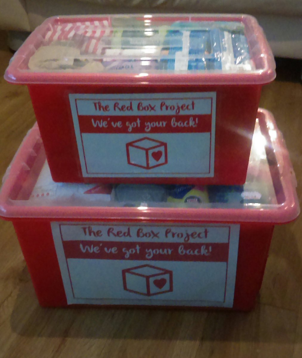 RedHolyhead's tweet image. Are you part of a school or youth project that could benefit from the support of the red box project. Please get in touch I have boxes waiting.

#EndPeriodPoverty 
#KindnessMatters 
#Anglesey