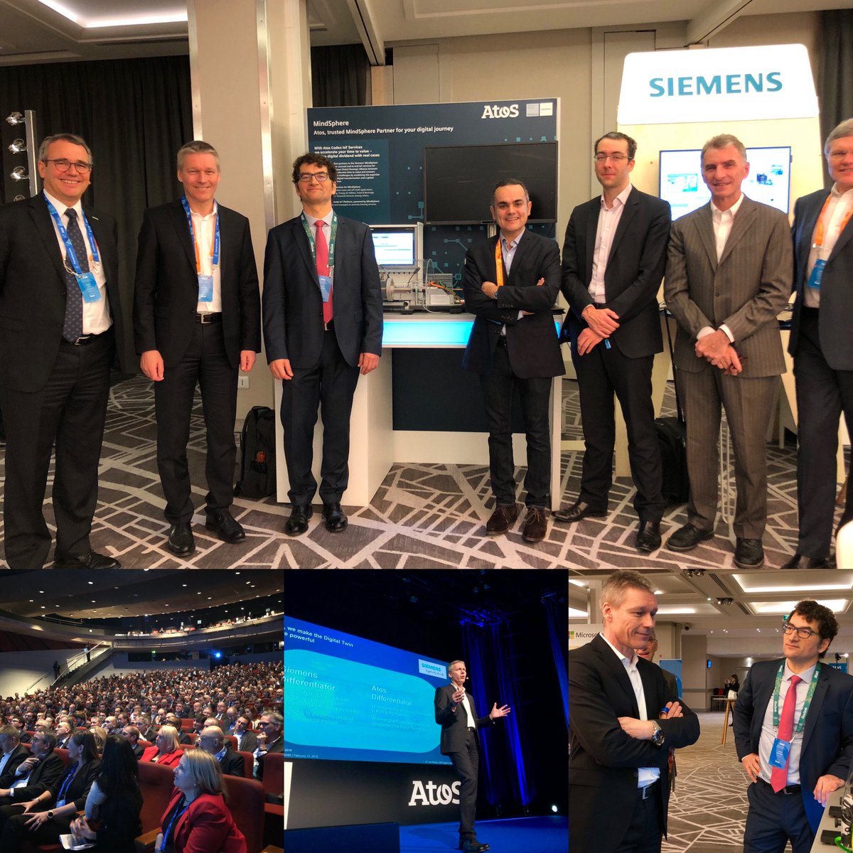 Honored to be a guest speaker at the global sales meeting of <a href="/Atos/">Atos</a> today! United by a joint vision and perfectly matching competencies, we leverage our offerings around the #DigitalTwin and #MindSphere to create unique value for our customers across industries.