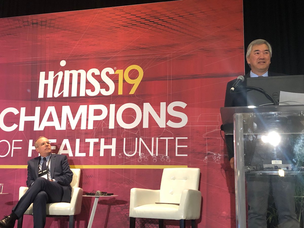sdthinkbig's tweet photo. Dr Ron Loo talking at HIMSS to a packed audience on CapEx savings a successful program he helped develop to share medical equipment throughout SCAL. https://t.co/hz7mZnopk4