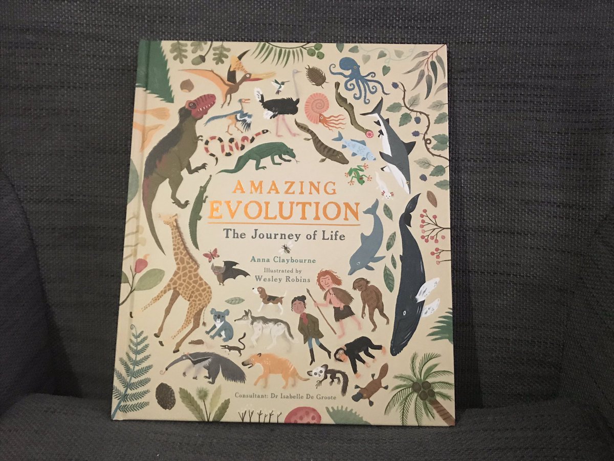 BookSuperhero2's tweet photo. What a stunning new book from #IvyKids #AmazingEvolution by @AnnaClaybourne &amp; #WesleyRobins #bookpost https://t.co/OumQ1qqzLB