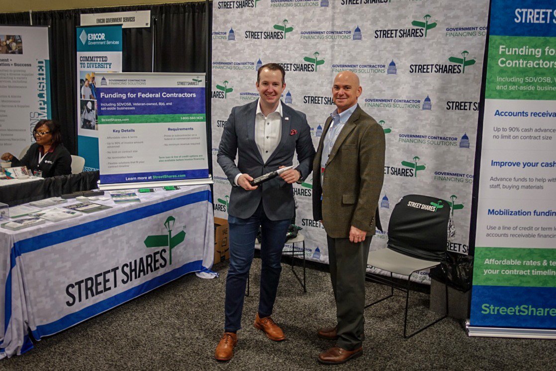StreetShares's tweet photo. We're here at the National 8(a)(( Association Small Business Conference! Come to see us at booth 800 to talk business funding and learn more about how we can help you crush your goals in 2019. #8aconference #nashville #tn https://t.co/E0q7E5kbXY
