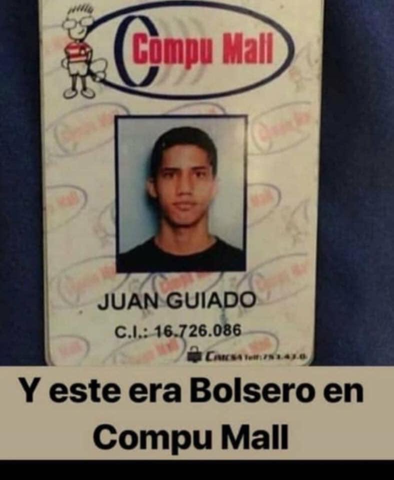 felix1351's tweet image. Ahora se burlan del pasado de
Juan Guaidó...lo más importante de todo esto es que el paso de ser bolsero en Compu Mall a Ingeniero y futuro Presidente de Venezuela...en cambio de Chofer de autobús se convirtió en Asesino y la peor mierda que ha gobernado mi país