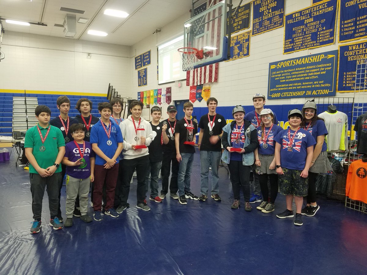 GatewaySciHigh's tweet photo. Congratulations to GSA FTC Robotics team.
GSA RoboNerds attended in Arkansas FTC State Championship and advanced to World FTC Robotics Championship Huston by being the Captain of the winning alliance. https://t.co/HbcUXo8EHw