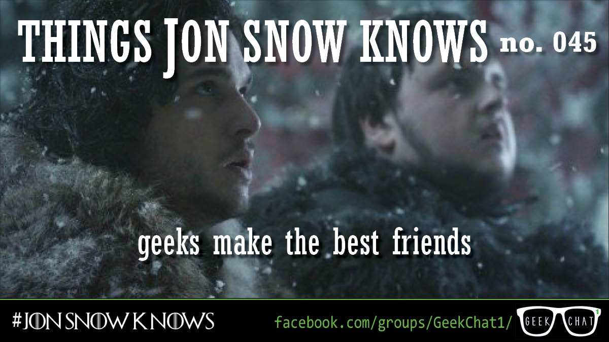 SnowknowsJon's tweet photo. @GeekChat1 @ConOfThrones Bro!

#jonsnowknows #got #forthethrone #tuesdaythoughts #geekchat1 https://t.co/4O7dN1d84g