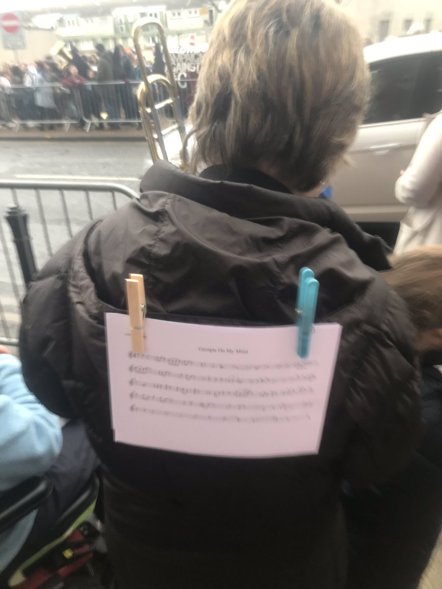 Woohoooooo! Well done Midlothian pupils! We have a space saving idea for the next protest- who needs stands when you have hoods and pegs? 😂 #SaveMidlothianMusicTuition #ChangeTheTune