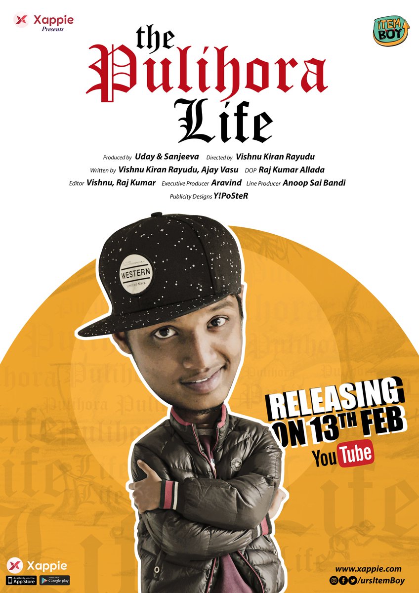 XappiePlay's tweet photo. I didn't choose the pulihora life, the pulihora life chose me. 😎 #ThePulihoraLife
Releasing on 13th Feb.
@ursItemBoy #ItemBoy #TheThugLife https://t.co/TLTNlKhIgS