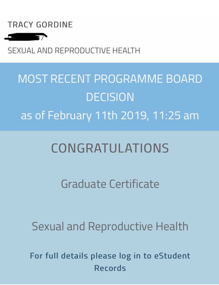 Thanks @EdinburghNapier for an amazing course! loved every minute. Got my dream job as a Sexual Health Nurse after completing the #GraduateCertificate #SexualAndReproductiveHealth