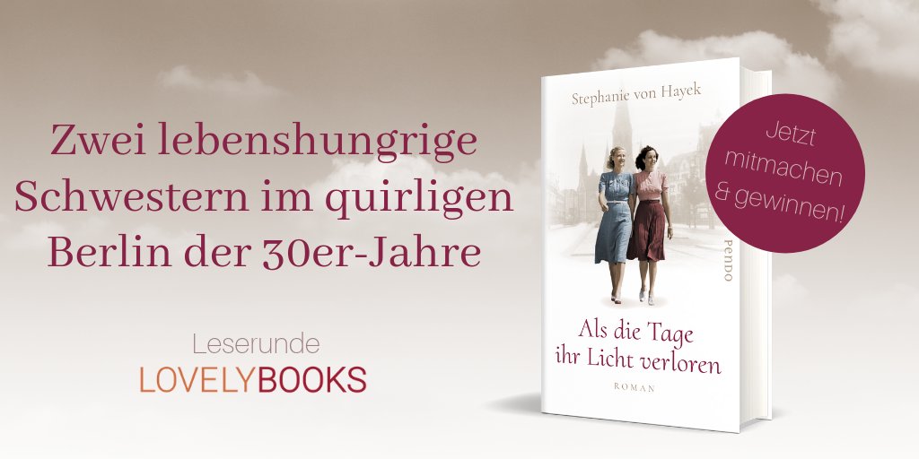 herzenstage's tweet photo. Alle Leser von Hanni Münzer und Charlotte Roth aufgepasst: es gibt 35 Exemplare dieses fesselnden Debütromans! Bewerbt euch unter: https://t.co/FjPuTrTwi2 @lovelybooks #Herzenstage https://t.co/BbWNAOrRKY