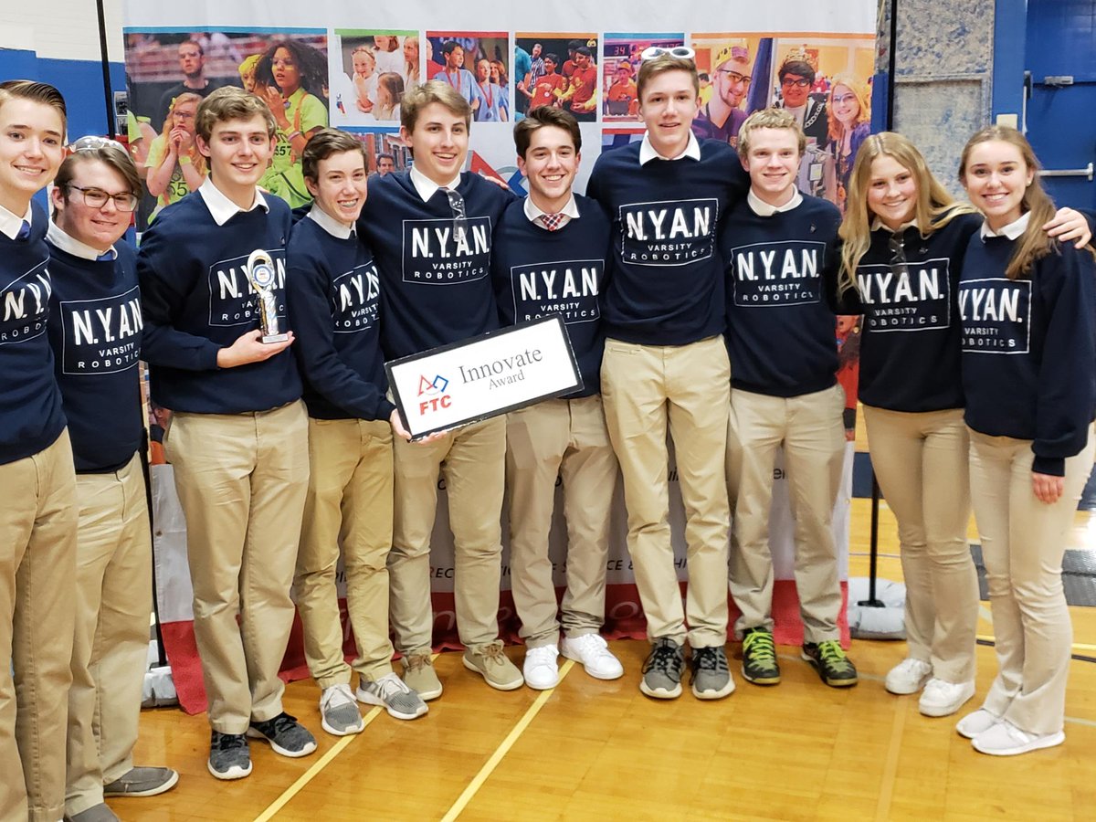 NyanRobotics's tweet image. Thank you so much to our sponsors! 

NYAN has qualified for state and is excited to compete on February 22nd and 23rd!