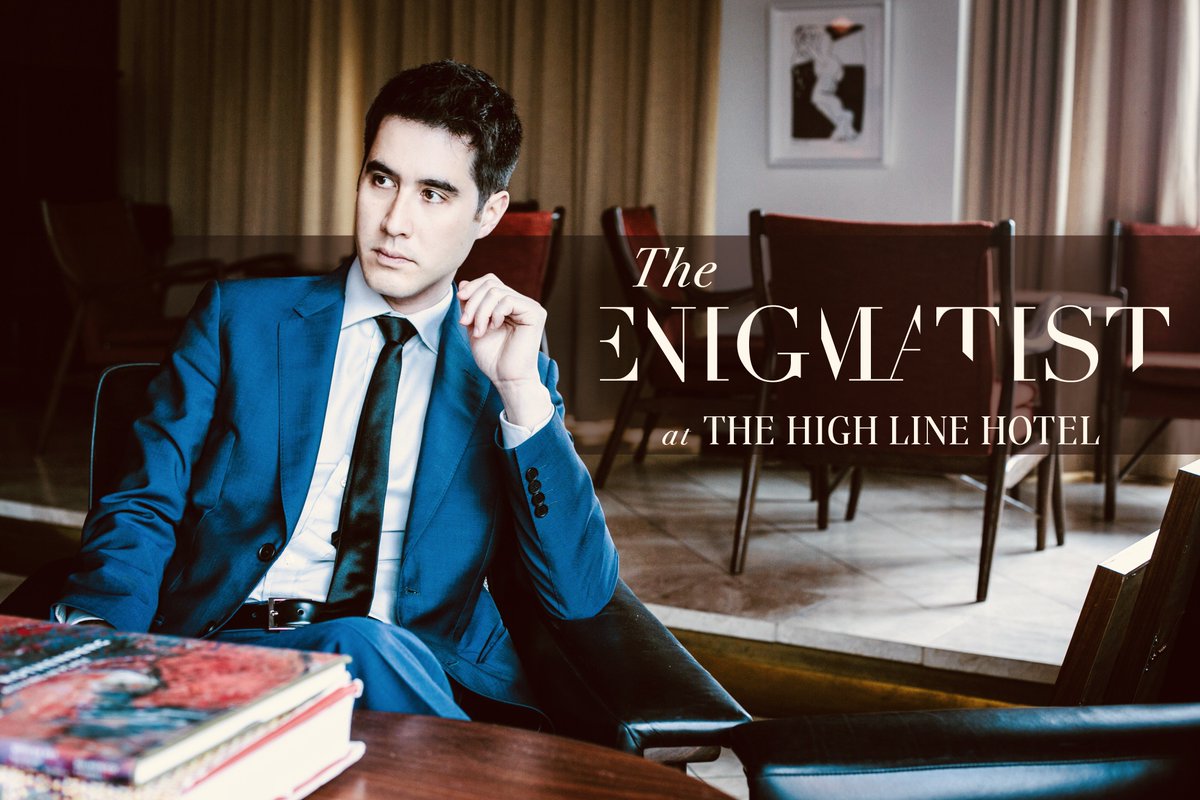 davidkwong's tweet image. PUZZLE-PALOOZA! 💥 The Enigmatist - an immersive evening of cryptology, puzzles and illusions. Fri &amp;amp; Sat nights at The @HighLineHotel. Tix and info here: enigmatistshow.com Come get your puzzle on, New York City!

cc my fabulous producers: @GBerlanti @robbierogers ✨