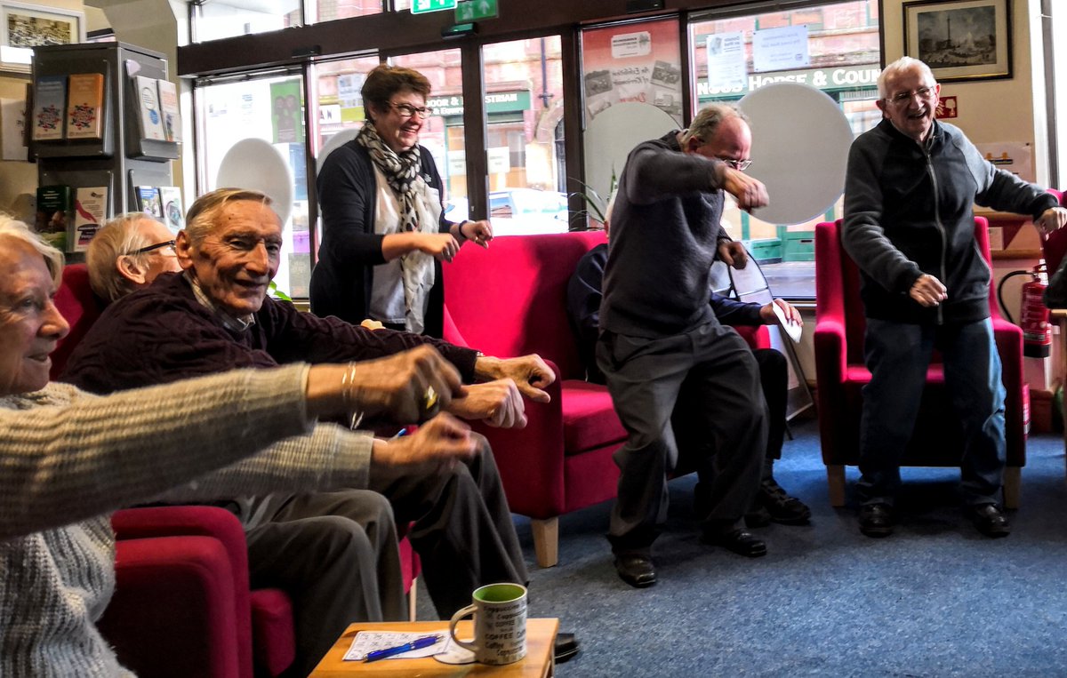 kirrieconnect's tweet image. Thanks to Jenny from @agescotland for visiting today and showing us how much fun their #BodyBoostingBingo exercise session is! We can't wait to try it out again :) #KeepFitHaveFun