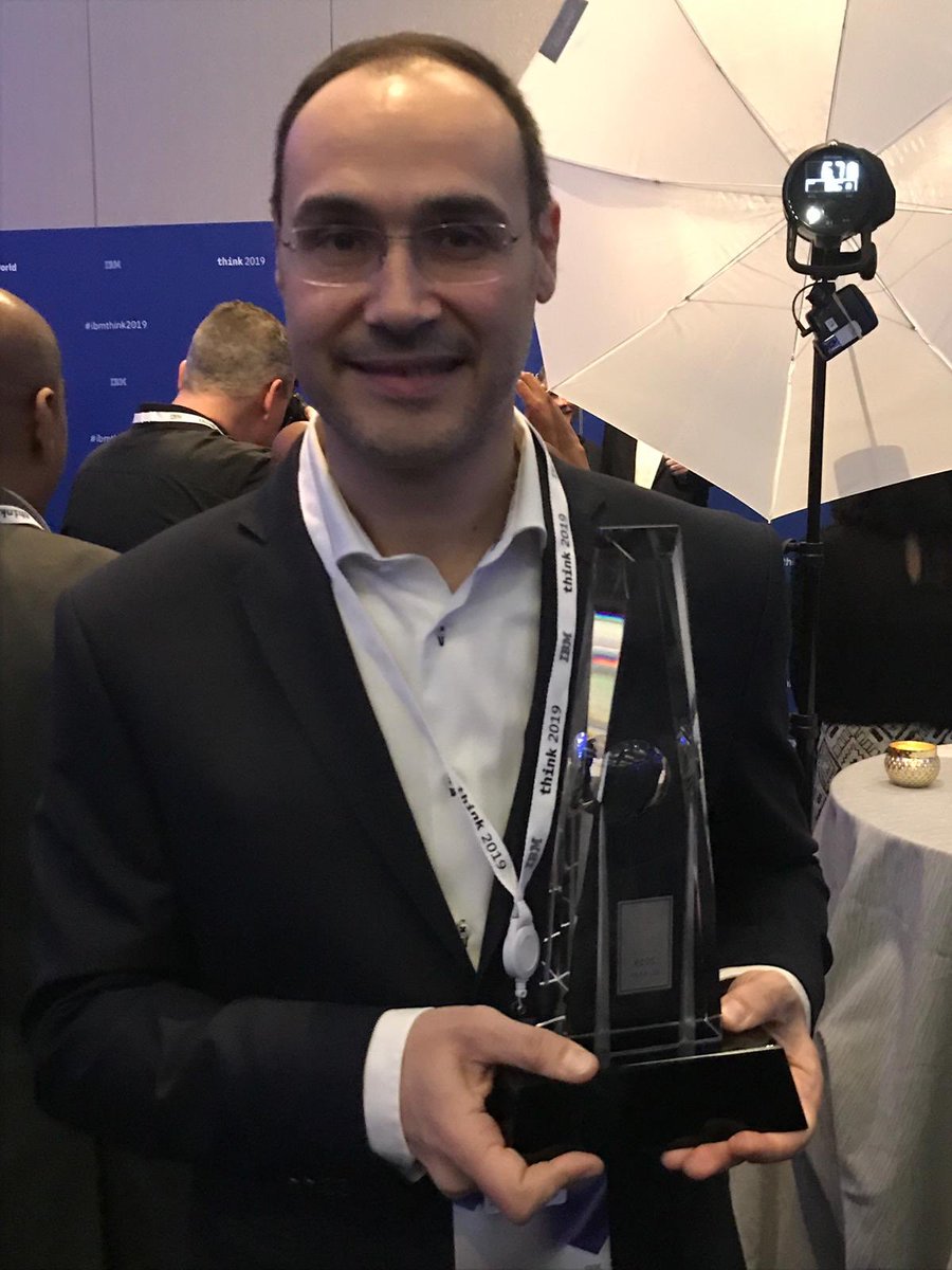 relatechspa's tweet photo. IBM Beacon Award: @relatechspa for the best Watson customer engagement AI solution! @IBM 
@ApotecaNatura @AleScarpo 
@plambardi @SilvioCosoleto 
#ibm #beaconaward #Think19 #THINK2019 #ibm #Watson https://t.co/fsuddZA3qT