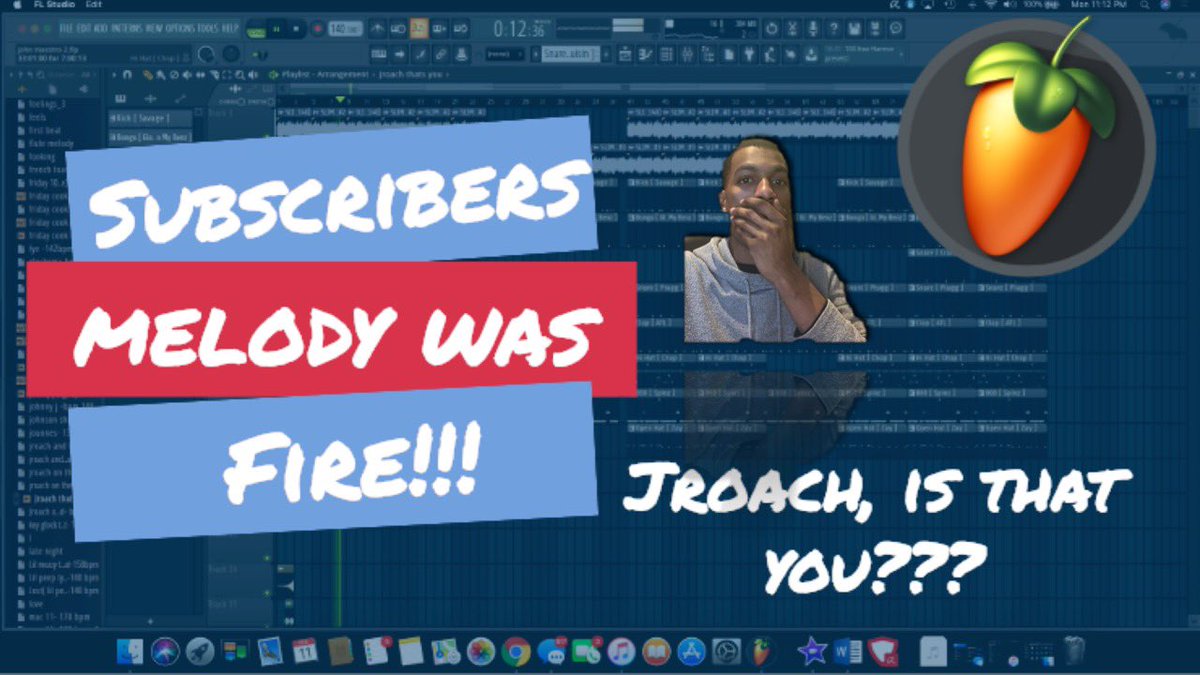 iamjroach's tweet image. Dropping a new video today at 6! Cooking up a fire beat with my subscribers melody! #internetproducer #Fltutorial #flstudio #YouTube