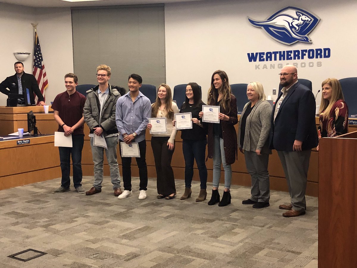 WHSRooDECA's tweet photo. our deca members being recognized for making it to state!! https://t.co/4is1MaSSUy