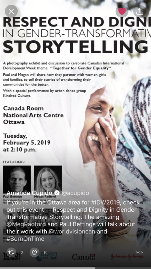 Casey_McDermott's tweet photo. Fully immersing myself in the Twitter moments feature - so honoured to have been included among so many influential #DevInspired individuals & orgs. @CanadianPM @justintrudeau @mclaudebibeau @acupido @worldvisioncan @carecanada https://t.co/LcNWSWmm4k