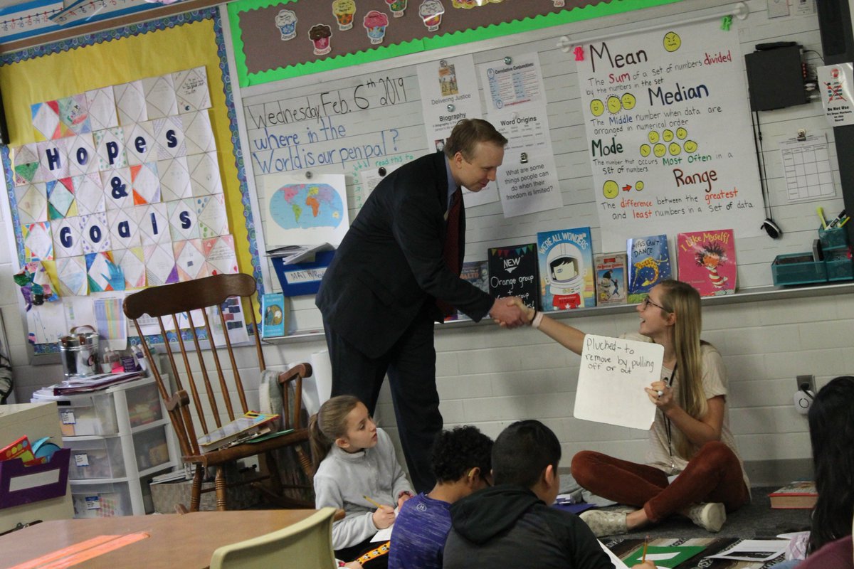 springmillelem's tweet image. Asst. Supt. Dr. Tom Oestreich visited Spring Mill classrooms today and saw students practicing for tomorrow&apos;s 2nd Grade Cultural Open House. @TomOestreich @msdwt