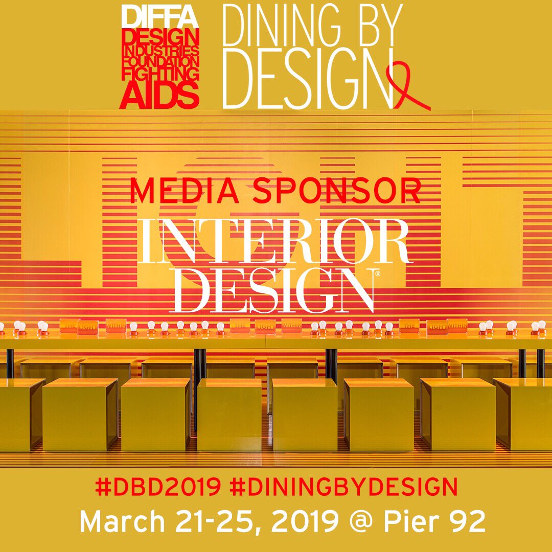DIFFANational's tweet photo. We’re proud to share that Interior Design Magazine is a Media Sponsor for #DiningByDesign2019 ! Thank you, Interior Design, for your continued support of our largest fundraiser of the year. Click here to purchase tickets - https://t.co/phBfSP3ne4 https://t.co/i93uOS6DX6