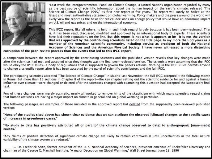 SamuelQPrescott's tweet photo. @PolSciSanity @OnWithLogic The entire global warming narrative was built on a foundation of lies and corruption. 

“The Great Tragedy of science, the slaying of a beautiful hypothesis with an ugly fact." —Thomas Huxley
#ScienTIC #qanon https://t.co/OVVXHDDgZP