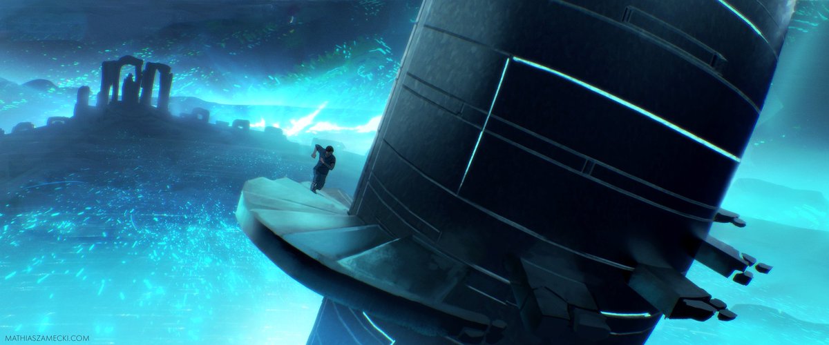 MathiasZamecki's tweet image. Here are some concepts of dream sequence stadium from doublelift cinematic. I was super inspired by Tron uprising work by #albertomielgo 
Still miles behind this big boss but you need to have something to strive for. 
#leagueoflegends