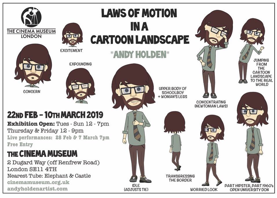 andyholden_GM's tweet photo. Opening Thursday 21st Feb then screening on a loop for two weeks: Laws of Motion at the Cinema Museum, London. Details on my website... https://t.co/23QF5sempA