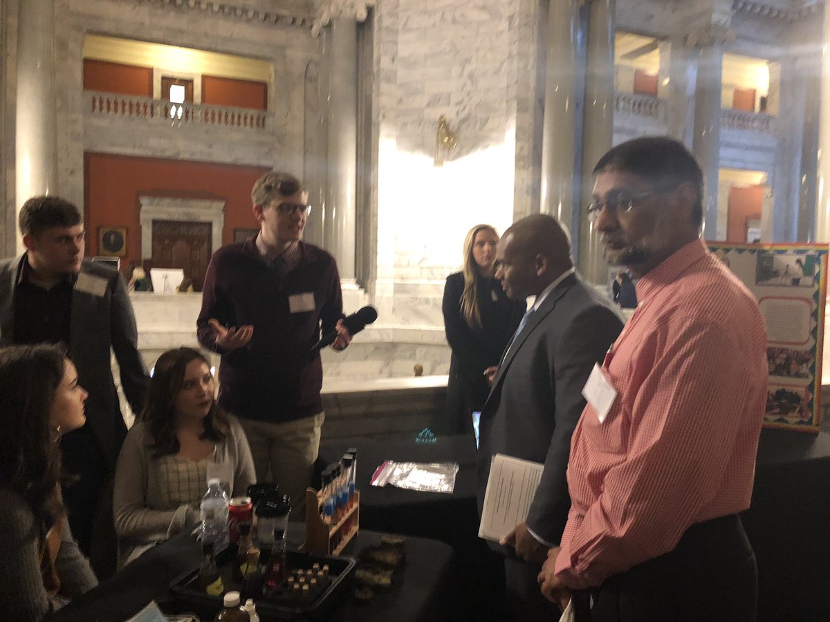 Pike County Students sharing their work with Kentucky’s Commissioner of Education Wayne Lewis