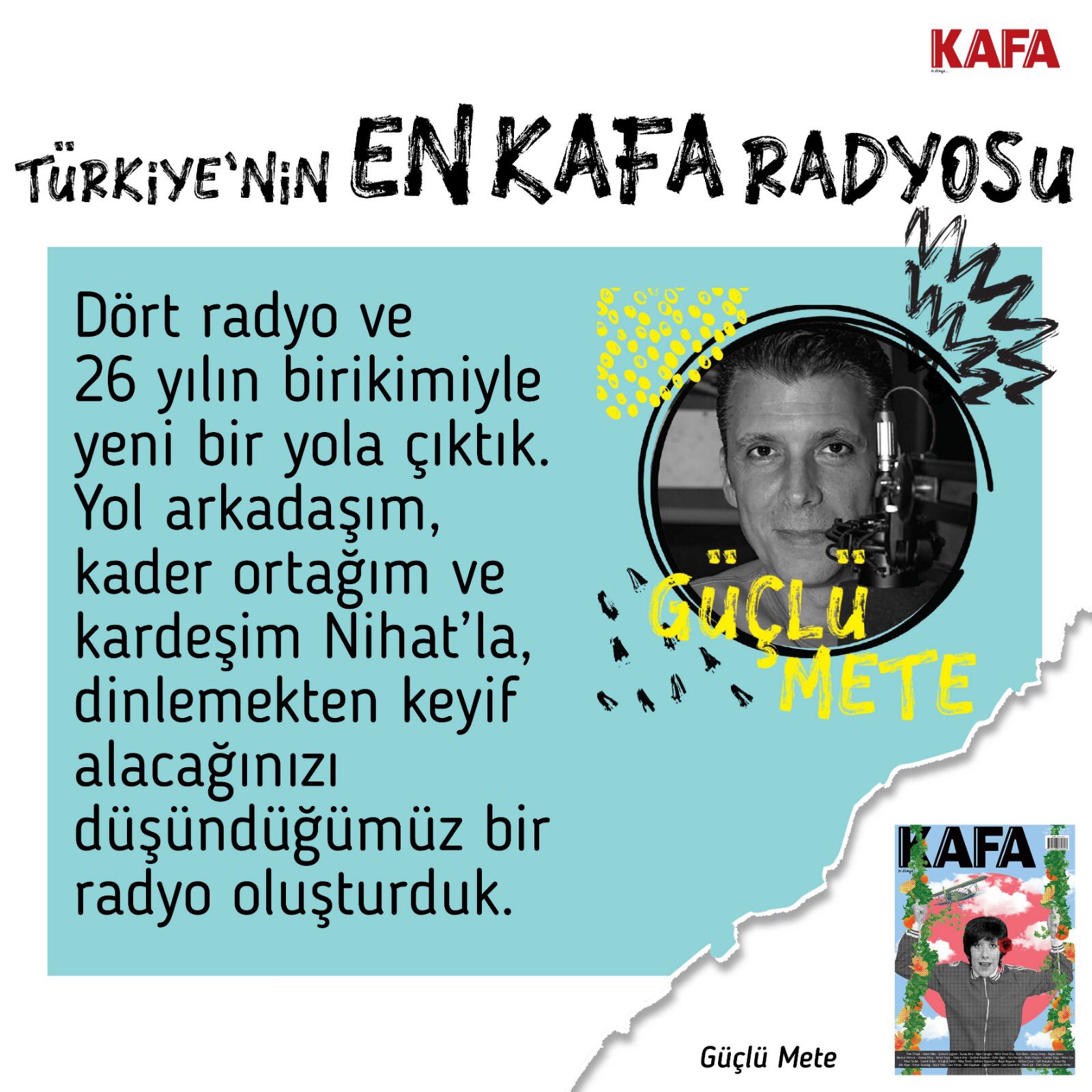 kafa on twitter turkiye nin en kafa radyo su yarin dunya radyo gunu nde yayinda kafaradyo nihatsirdar guclumete zekikayahancoskun https t co pgx8ionv9o twitter