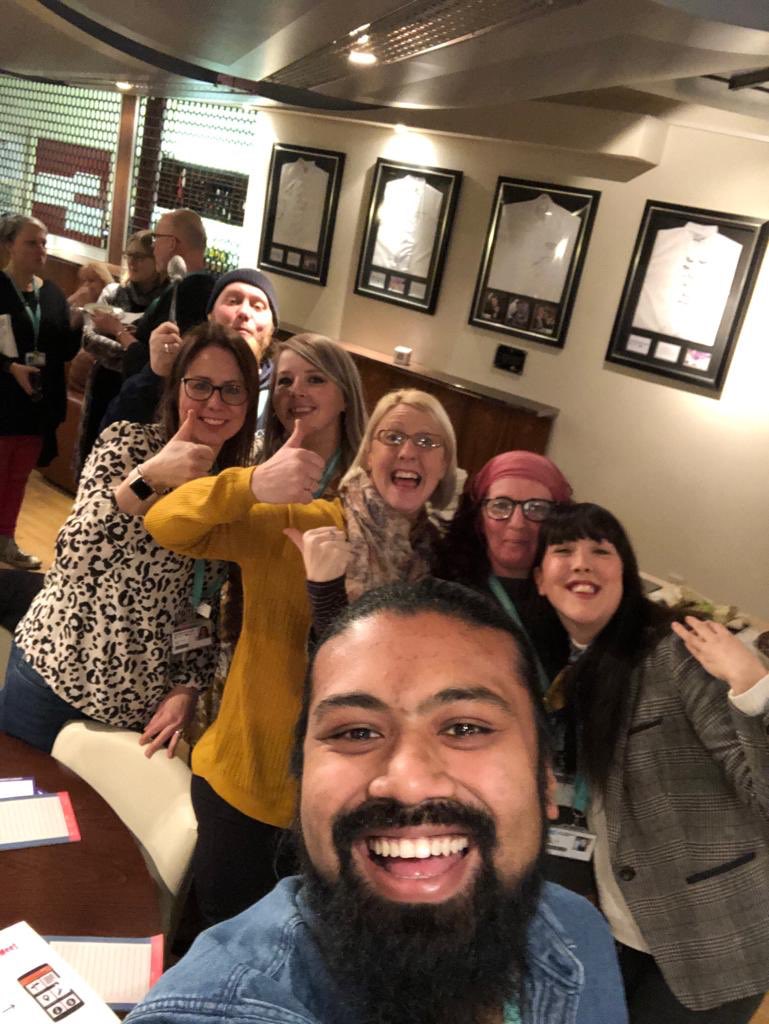 The DET year 2 teacher trainers and Claire Noble, their tutor all LOVING the Nottingham College TeachMeet - lots of innovative ideas to take into the classroom - When we put our ideas together we all win! #NCTeachMeet