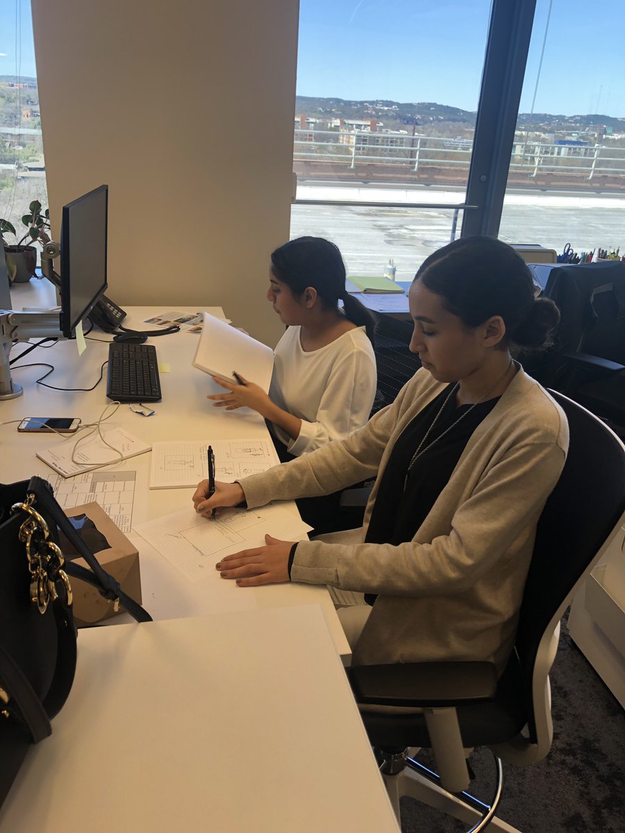 ARStarsAP's tweet photo. We were down @OConnRob_Design for a meeting this afternoon and look who we saw, hard at work! Nabila and Janet, hard at work at some beautiful designs. #annproud #starsmart #startakeover https://t.co/xpPJB2Zsg9