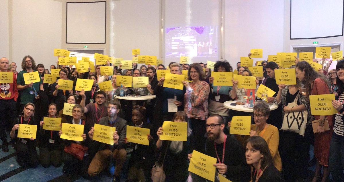 EuroFilmAcademy's tweet image. EFA and @berlin_talents for #FreeOlegSentsov.
#BerlinaleMoments