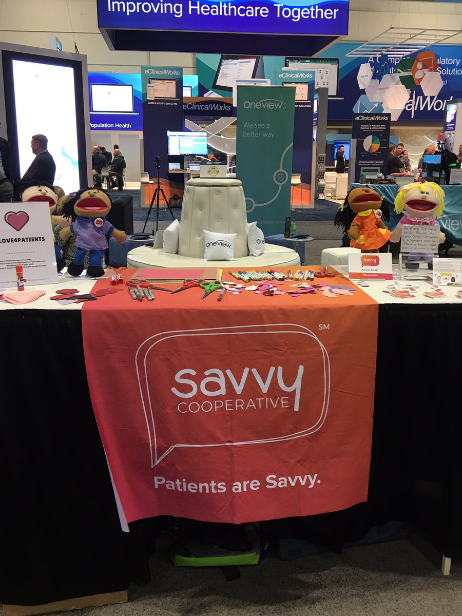 Ummm-WOW. #HIMMS19 is HUGE. No booth better to be at than <a href="/OneviewHC/">Oneview Healthcare</a> and <a href="/savvy_coop/">Savvy Cooperative | #AskPatients</a>!!