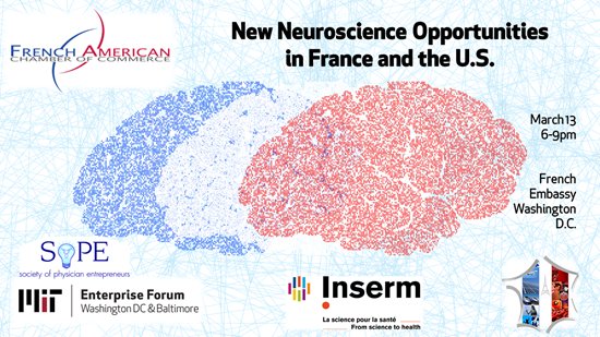 dcMITEF's tweet photo. MIT Enterprise Forum DC/Baltimore is co-sponsoring an event on โ New #Neuroscience Opportunities in France and the USโ on March 13th at the French Embassy in Washington D.C. #MITEFDC #networking #business https://t.co/DMvyspUZBi