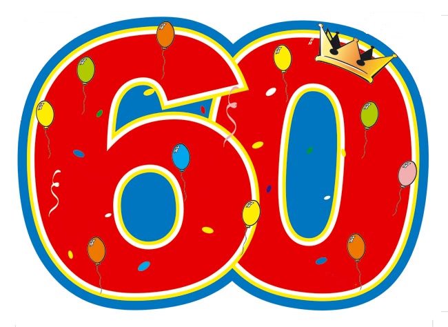 Картинки с цифрой 60 лет, открытка владивосток
