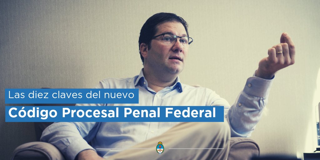 MinJusticia_Ar's tweet photo. [Código Procesal Penal Federa] @martincasares te explica los 10 puntos más importantes del nuevo Código 👉 https://t.co/uuRn2rBfWo https://t.co/SjC777t98Y
