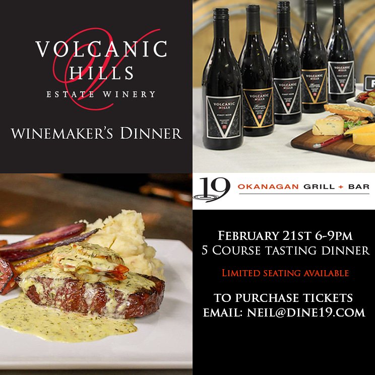 Do you have your tickets yet? This intimate evening of sipping, savoring, and storytelling is selling out quickly, email Neil@dine19.com today to reserve your spot!
<a href="/volcanichillswi/">VolcanicHills Winery</a>
mailchi.mp/ac292367caaa/y…