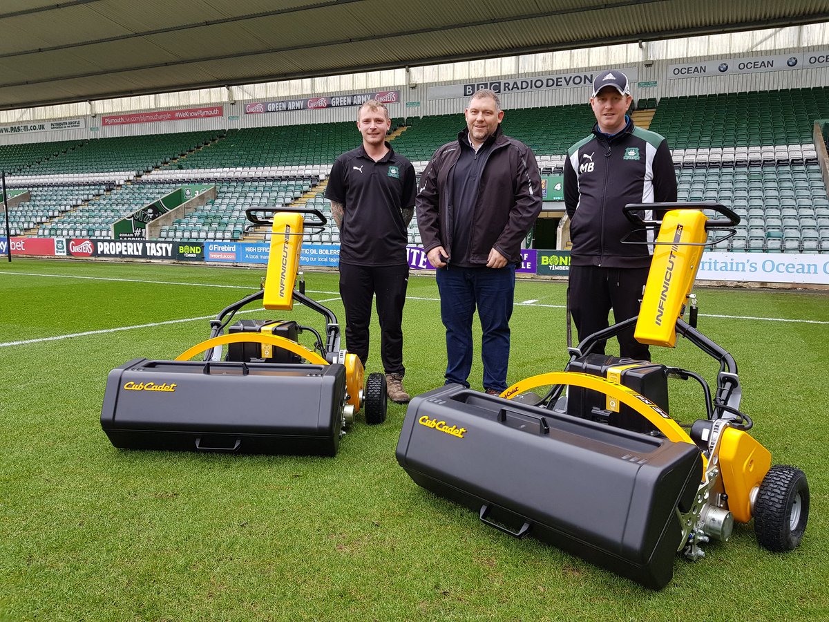 Absolutely delighted to be supplying @Only1Argyle with these two <a href="/Infinicut/">Infinicut</a> FX34 battery powered cylinder mowers to help maintain the Home Park pitch. Thank you for the order guys. <a href="/chrisralph83/">Chris Ralph</a> <a href="/Billywhite264/">Billy white</a> <a href="/finnyduck/">Martin Bird</a> <a href="/VinnyTarbox/">VinnyTarbox</a>