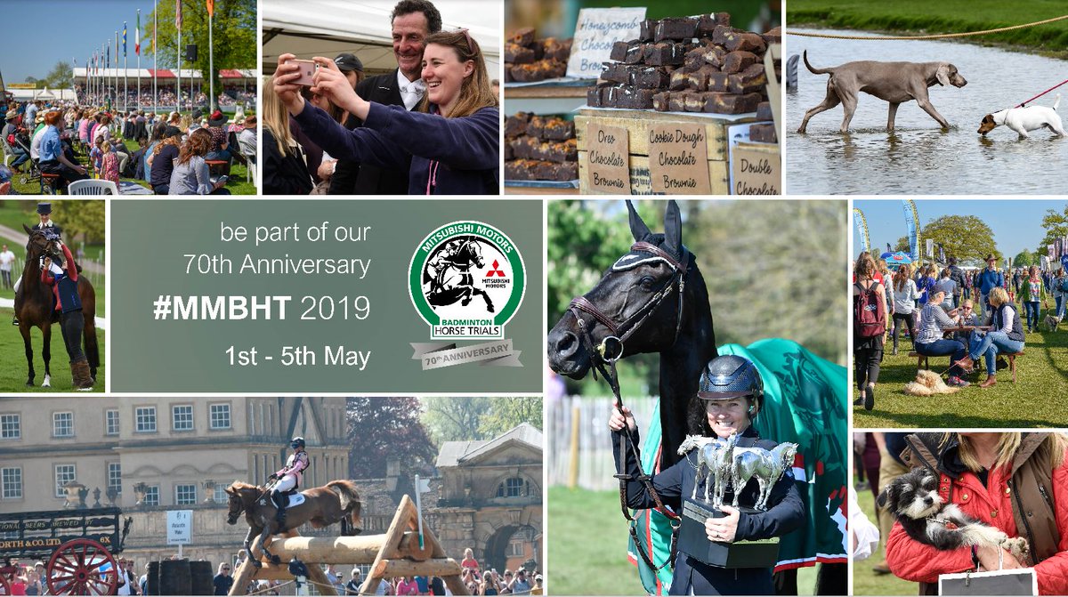 This year is a very special one for us - we are celebrating 70 years since the first ever Badminton Horse Trials was held in 1949. Make sure you join us here 1st - 5th May bit.ly/Badminton70th #MMBHT #WeAre70