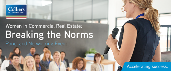 Colliers Campus is excited to share that Colliers International will be hosting their first ever Women in Commercial Real Estate: Breaking the Norms Panel and Networking Event on February 25th at our Downtown Toronto Office! 
RSVP at: surveymonkey.com/r/M8YFTJK
